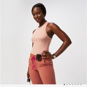 Figs Terracotta Salta Performance - Underscrub Tank (medium)